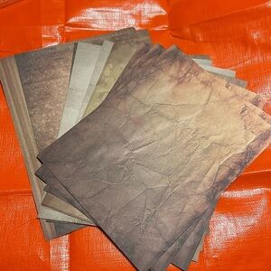 30 pieces of aged looking paper for scrapbooking👑